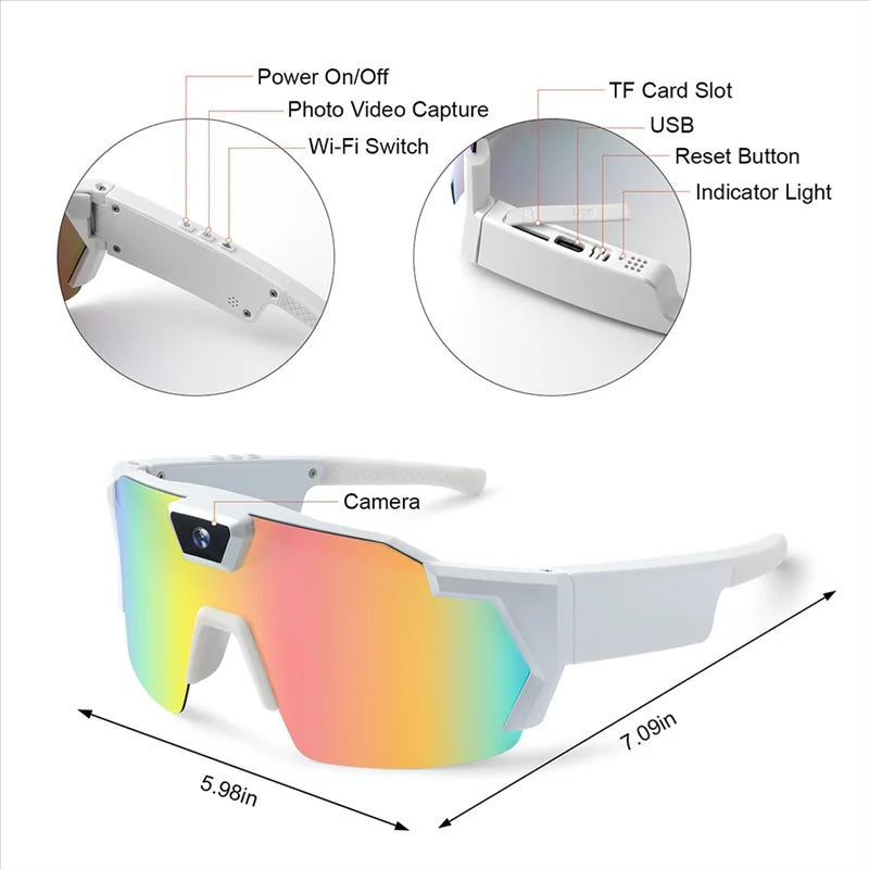 Bicycle Sports POV Camera Glasses